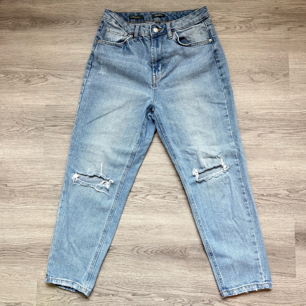 Wild Fable High Rise Ripped Mom Jeans - Picture 4 of 7